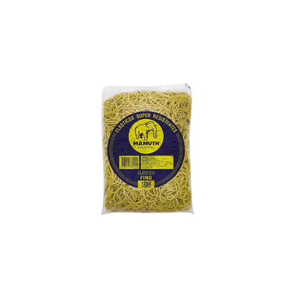 Elástico amarelo fino (Pacote 1 KG)